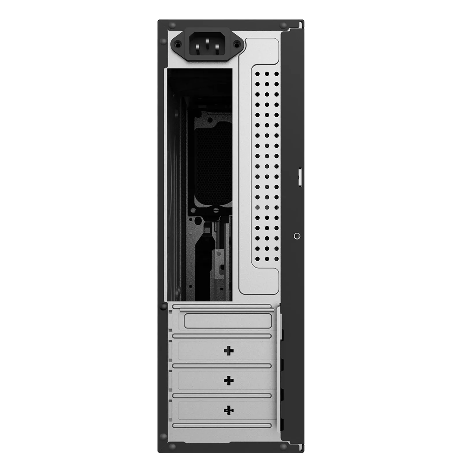 CiT S014B Micro ATX 2 x USB 2.0 / 1 x USB 3.0 Slimline Black Case with 300W PSU