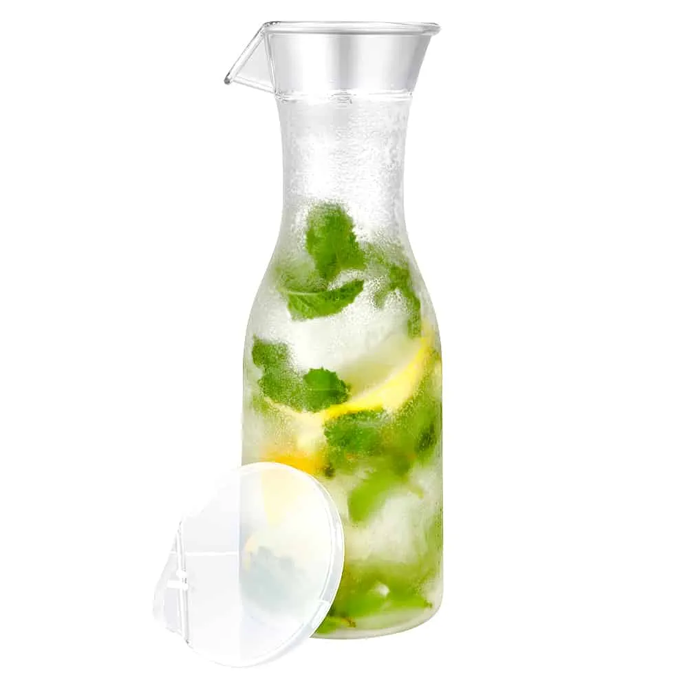 Clear Carafe with Lid, 40oz