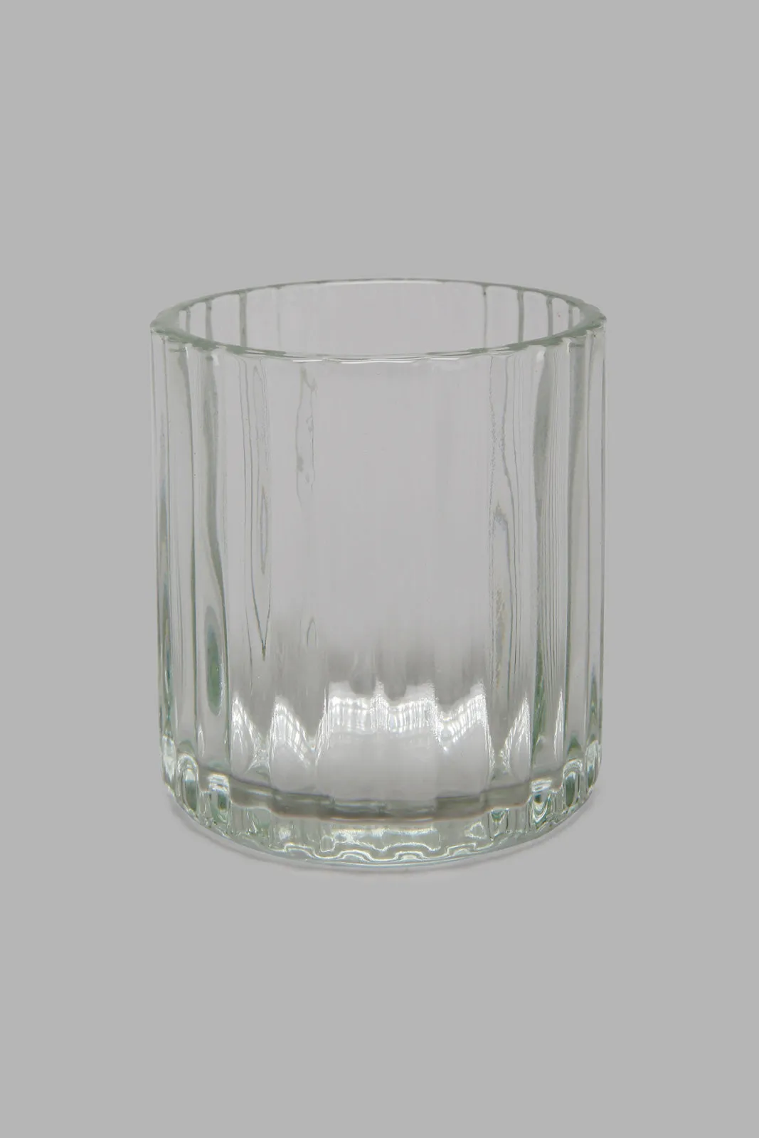 Clear Glass Set With Metal Stand (6 Piece)