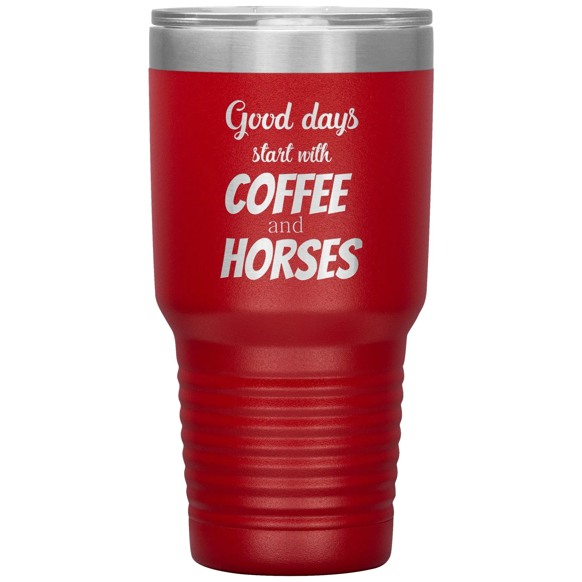 Coffee and horses 30oz Vacuum Tumbler