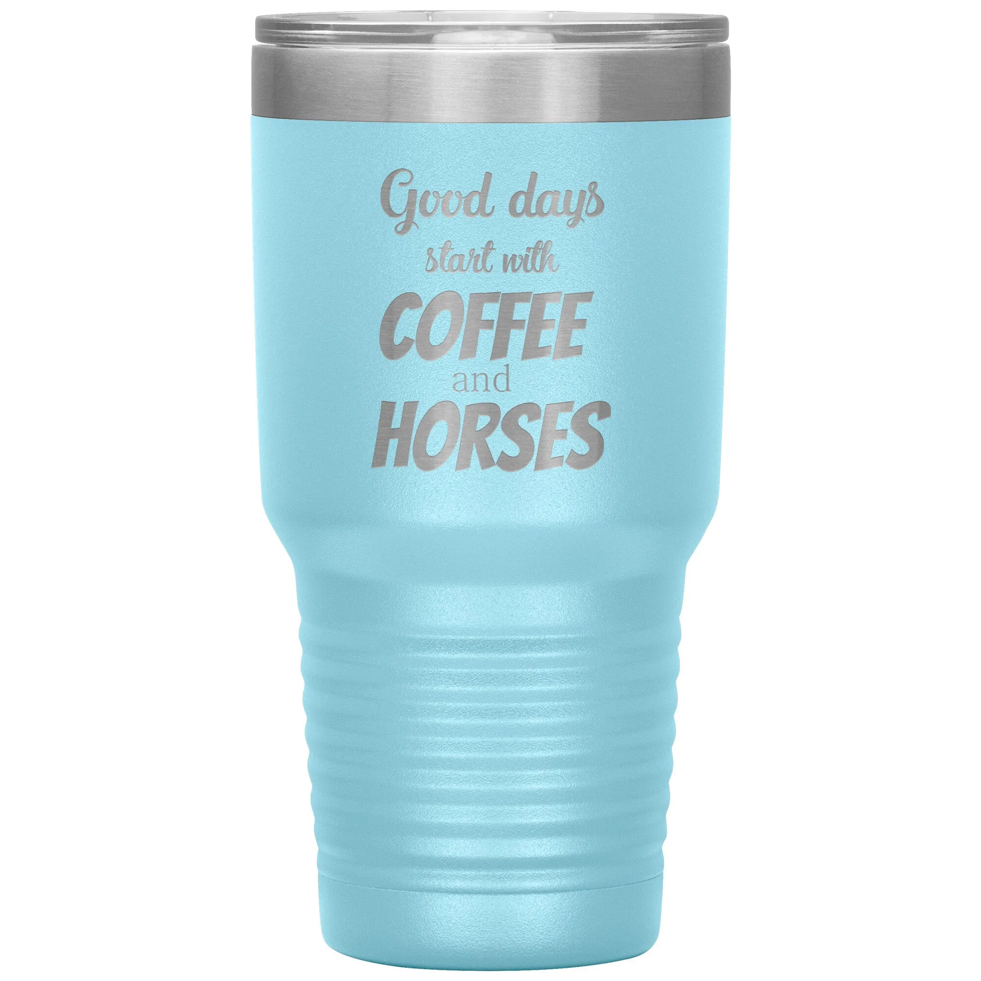 Coffee and horses 30oz Vacuum Tumbler