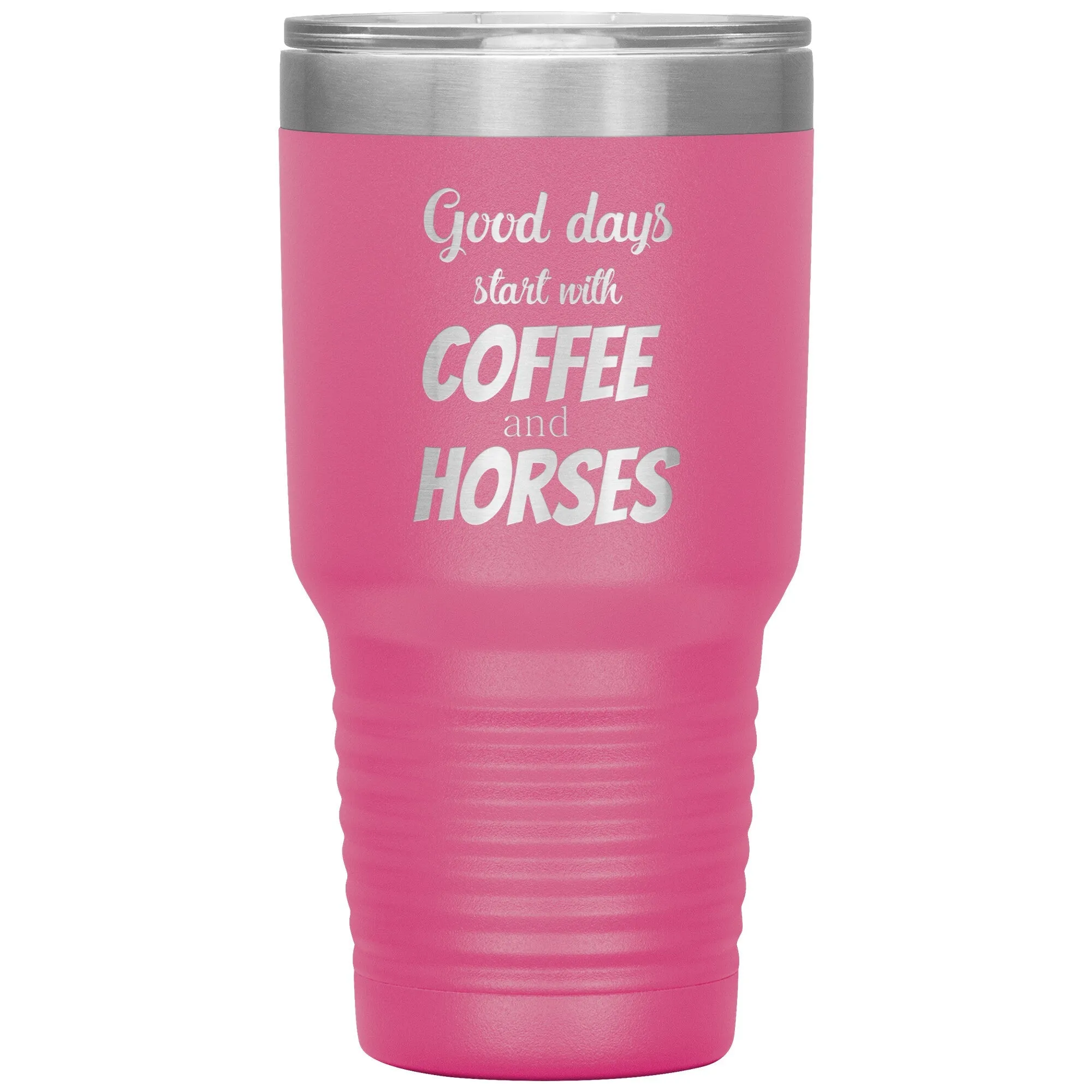 Coffee and horses 30oz Vacuum Tumbler