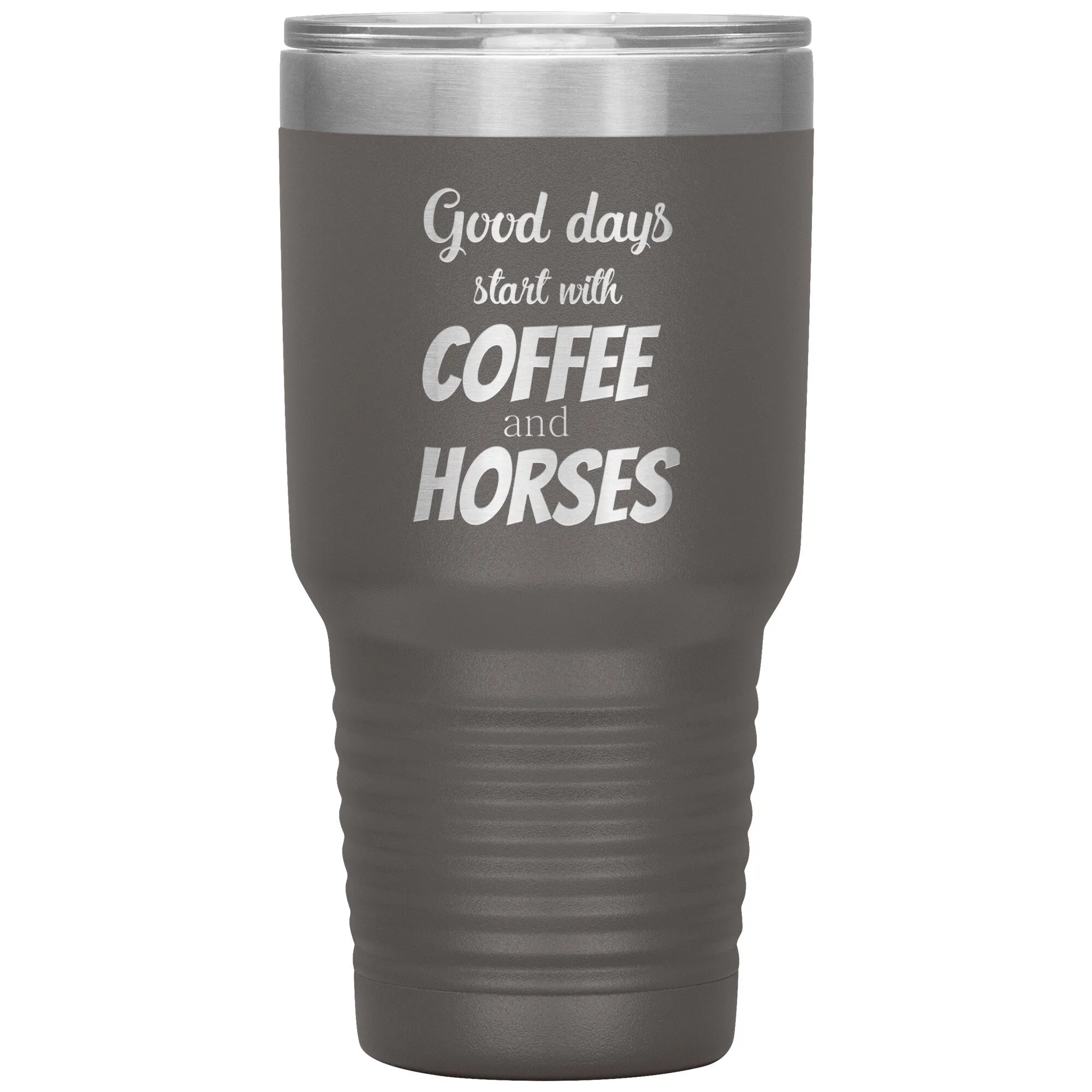 Coffee and horses 30oz Vacuum Tumbler