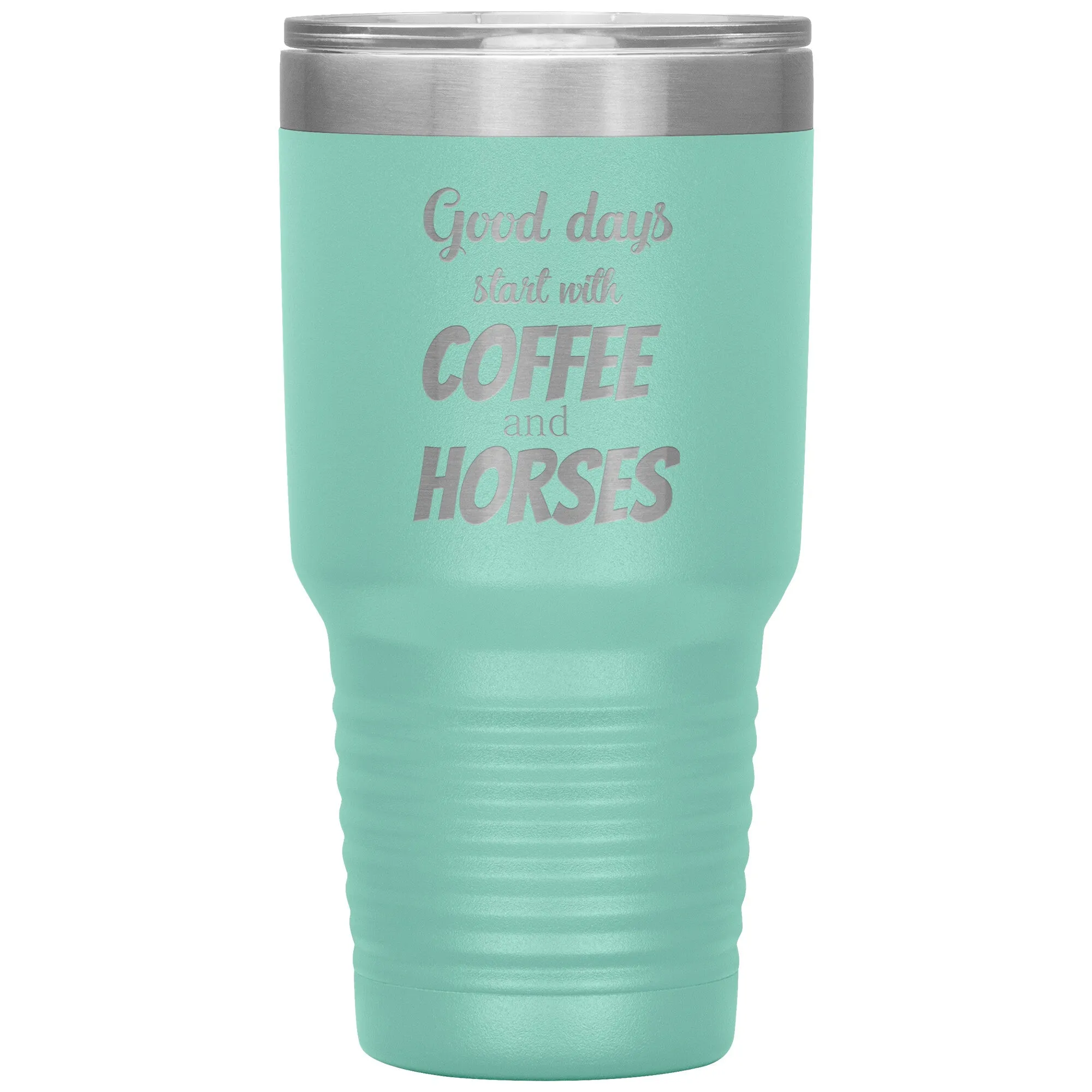 Coffee and horses 30oz Vacuum Tumbler