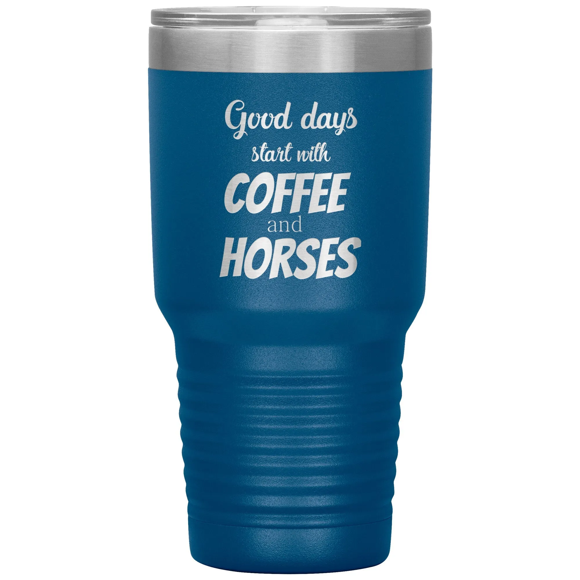 Coffee and horses 30oz Vacuum Tumbler