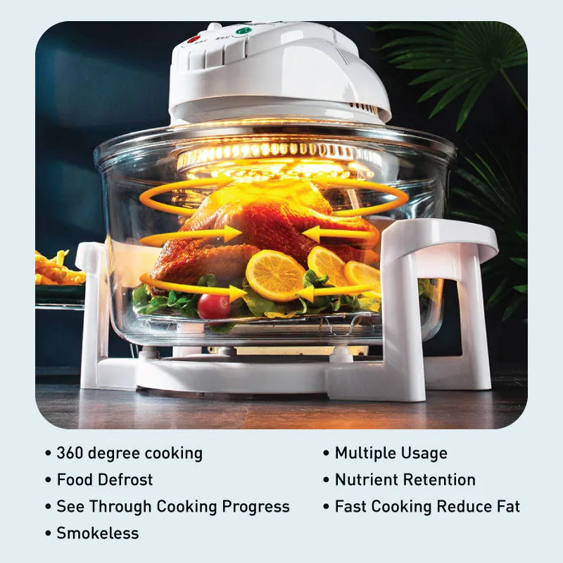 Convection Oven, Halogen Oven, Grill Roaster Oven 12L & Timer (PPT615)