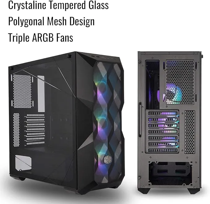 Cooler Master MasterBox TD500 Mesh V2 ARGB Mid-Tower ATX Case - Black