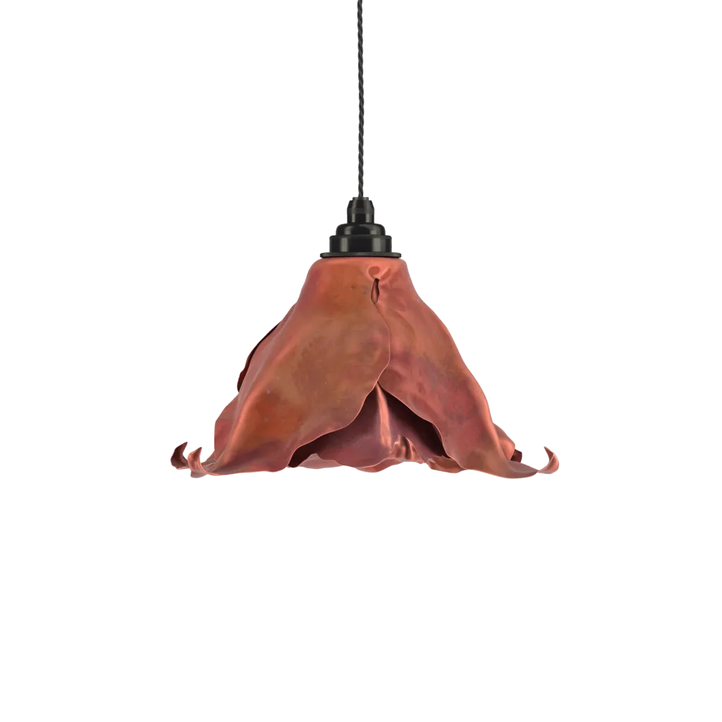 Copper Flower Pendant Light Gorsley