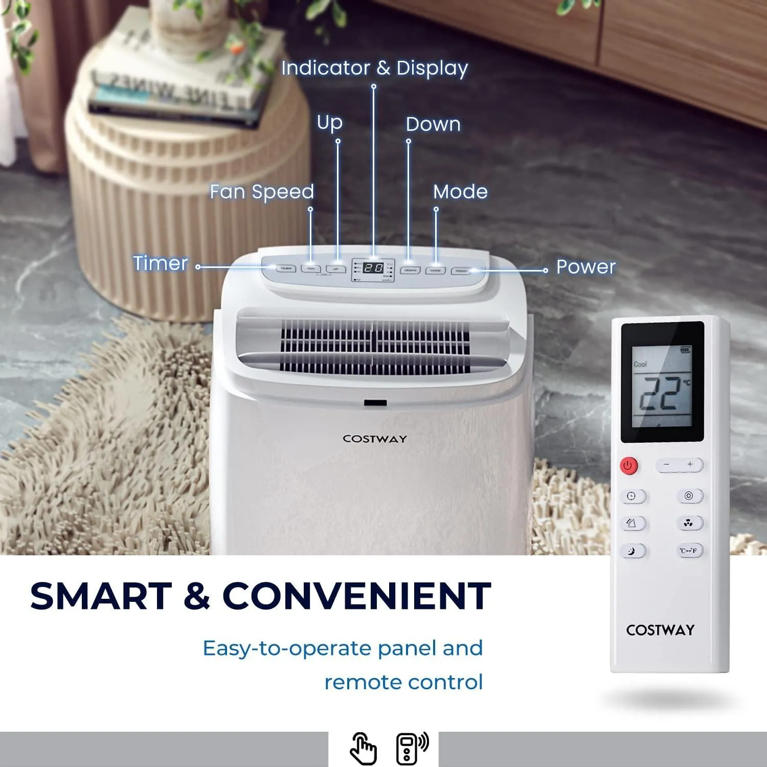 COSTWAY Portable Air Conditioner CPAC120000