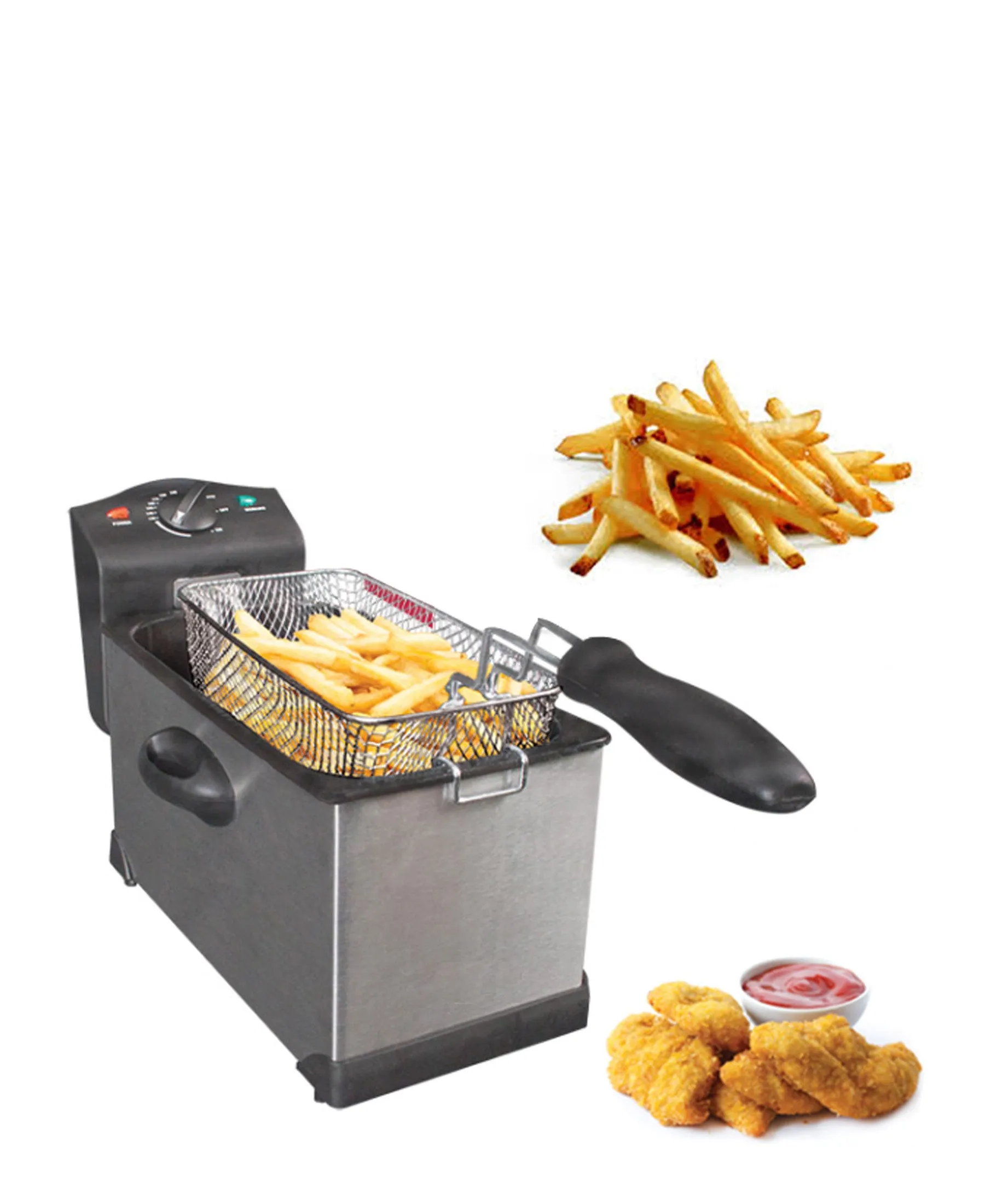 CTH Chip Fryer 3L - Silver