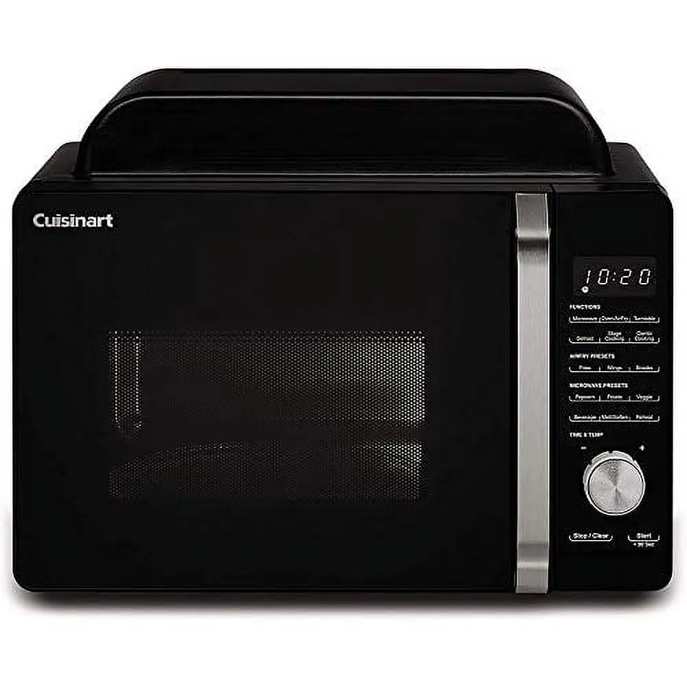 Cuisinart AMW-60 3-in-1 Microwave AirFryer Oven Bundle with Cuisinart Advantage 12-Piece White Knife Set with Blade Guards