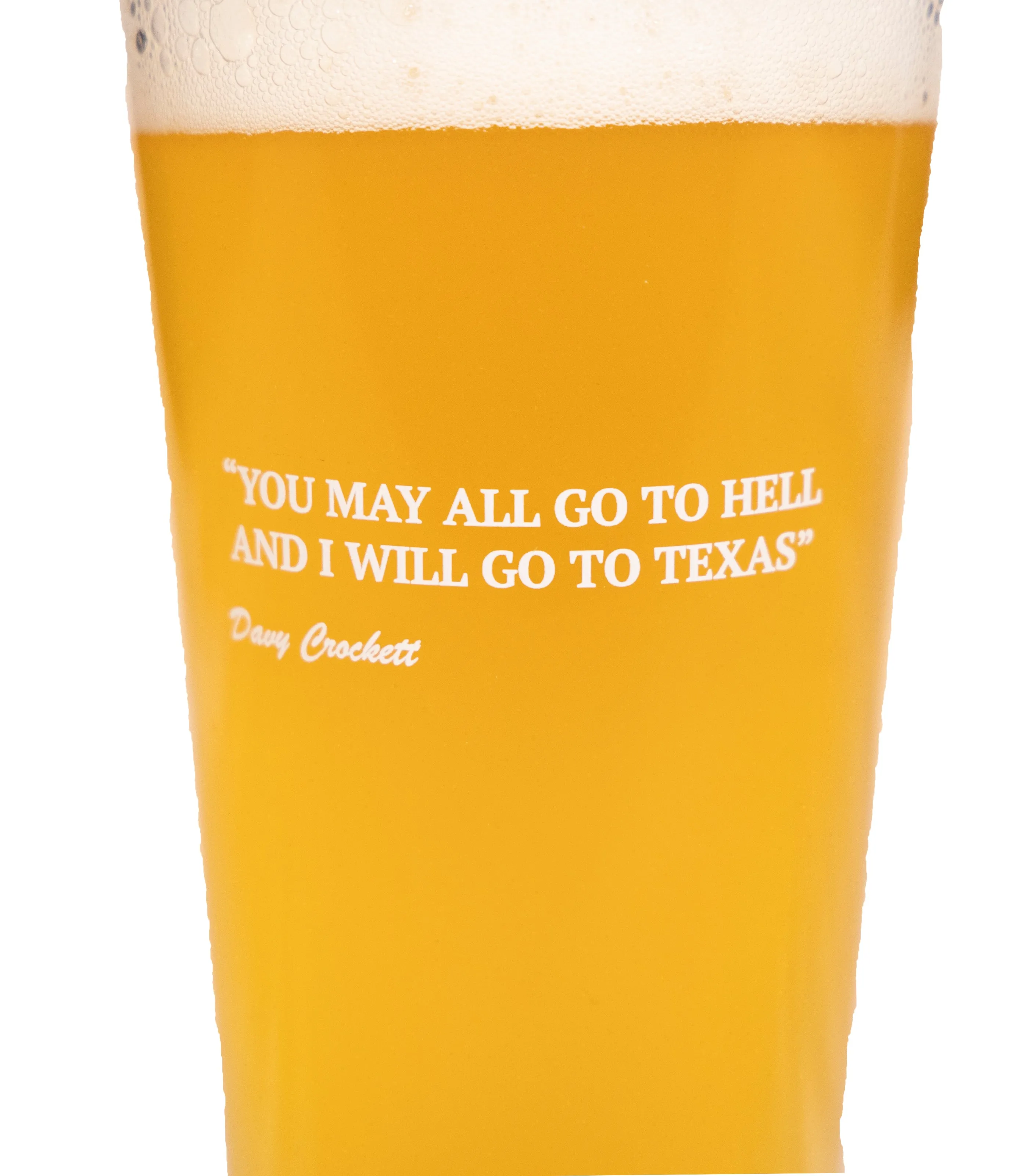 Davy Crockett Pint Glass