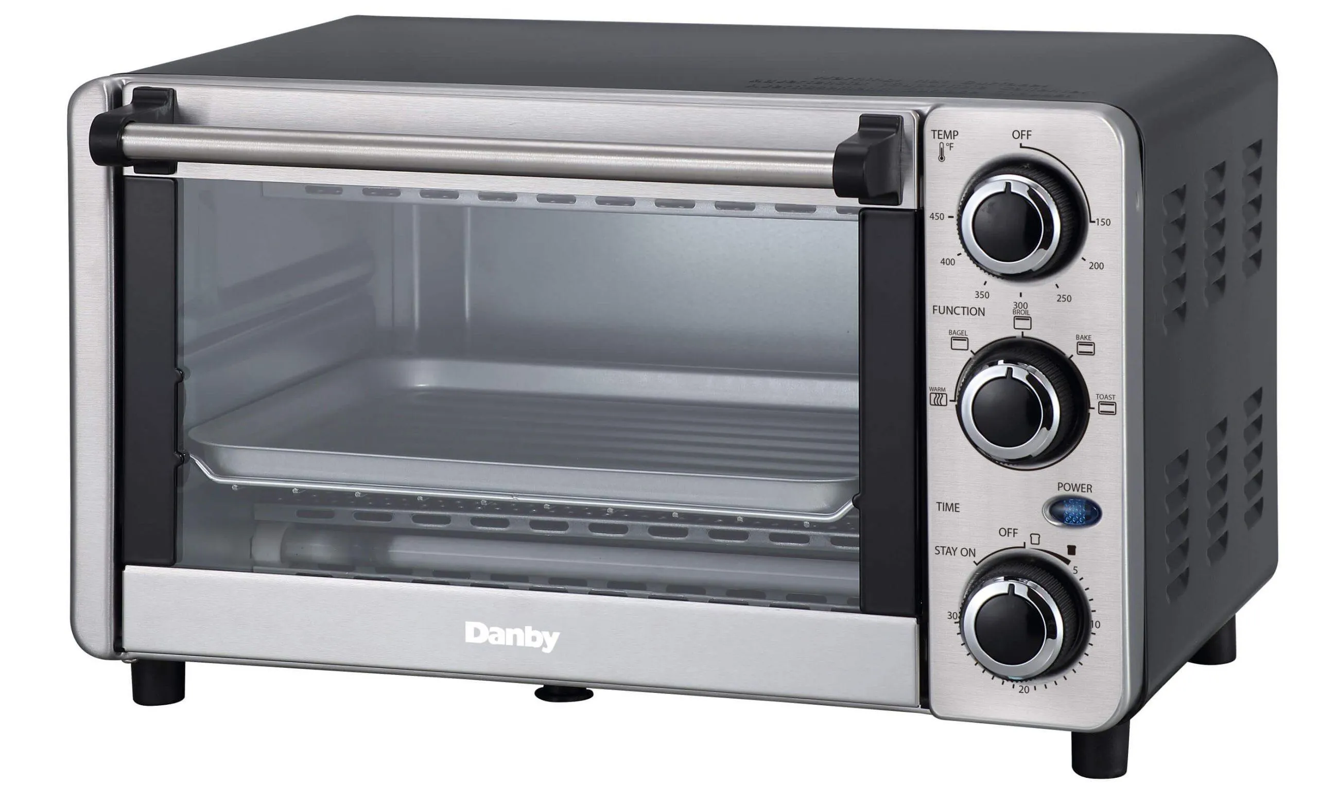 DBTO0412BBSS Danby 0.4 cu. ft./12L 4 Slice Countertop Toaster Oven in Stainless Steel