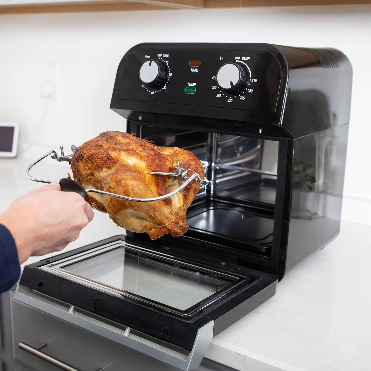 Deco Chef XL 12.7 QT Oil Free Air Fryer Oven with Deco Gear Cut Resistant Gloves Bundle