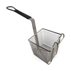 Deep Fryer Basket - Square - Rubber Handle