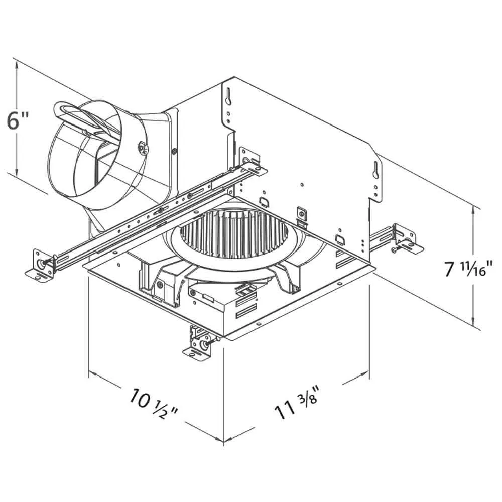 Delta BreezSmart 130 CFM Single Speed Bathroom Exhaust Fan