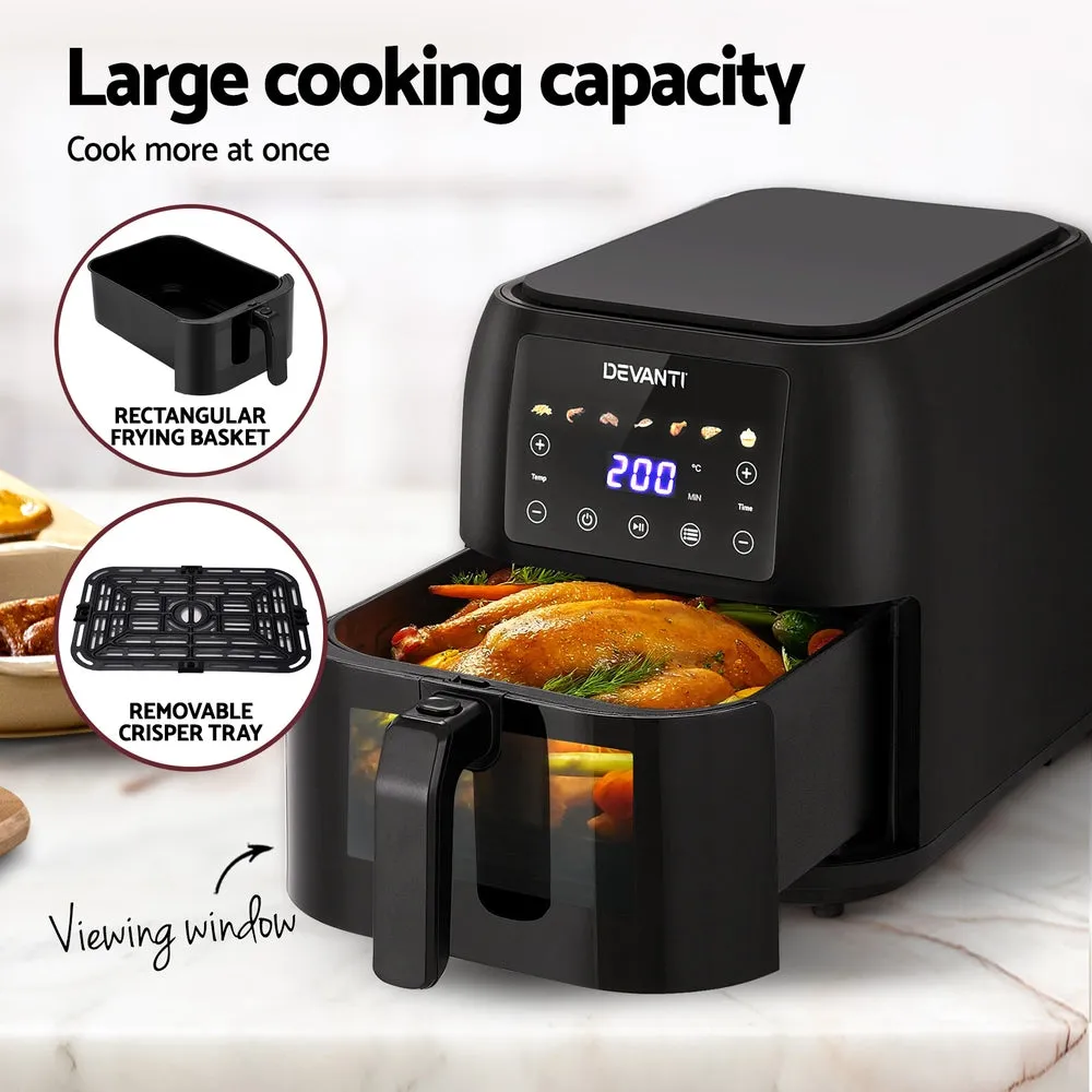 Devanti Air Fryer 8L LCD Fryers