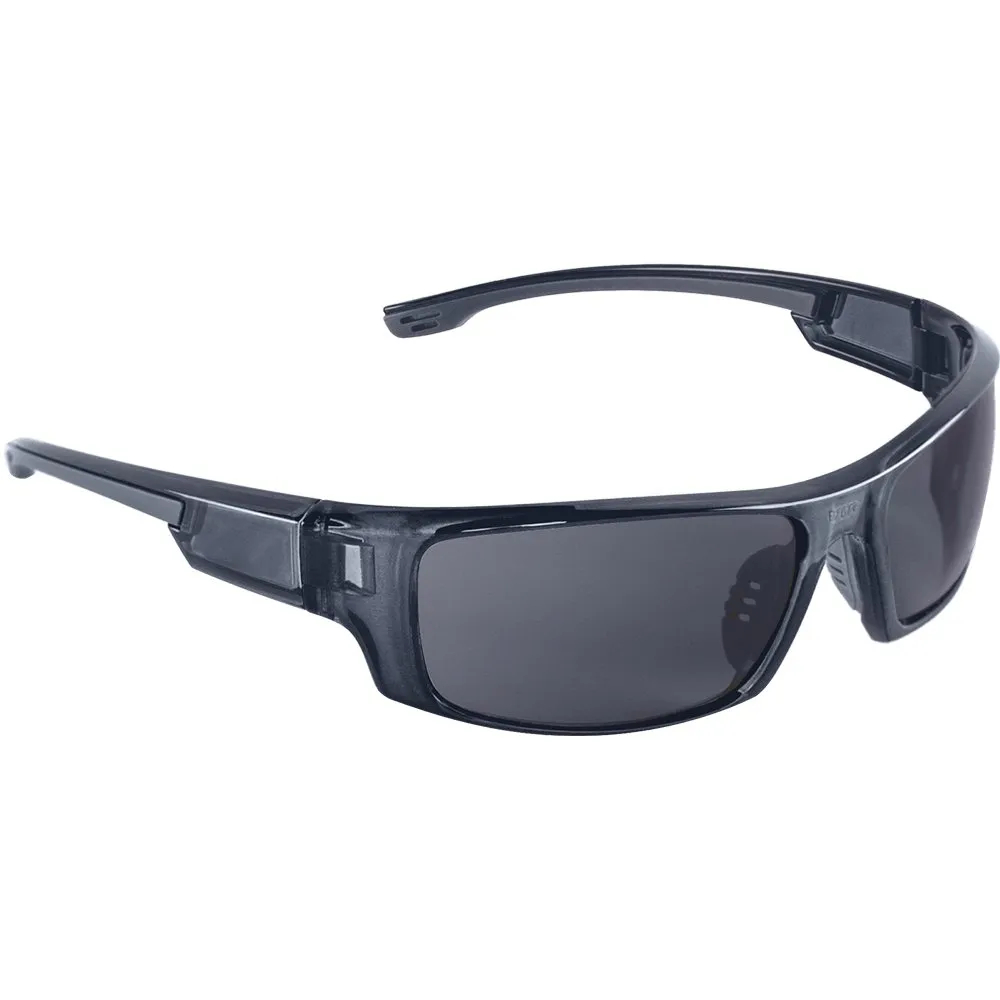 Dorado Dark Smoke Anti-Fog Lens with Crystal Black Frame, Safety Glasses - BH943AF