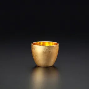 Double Wall Sake Cup/Teacup - Gold