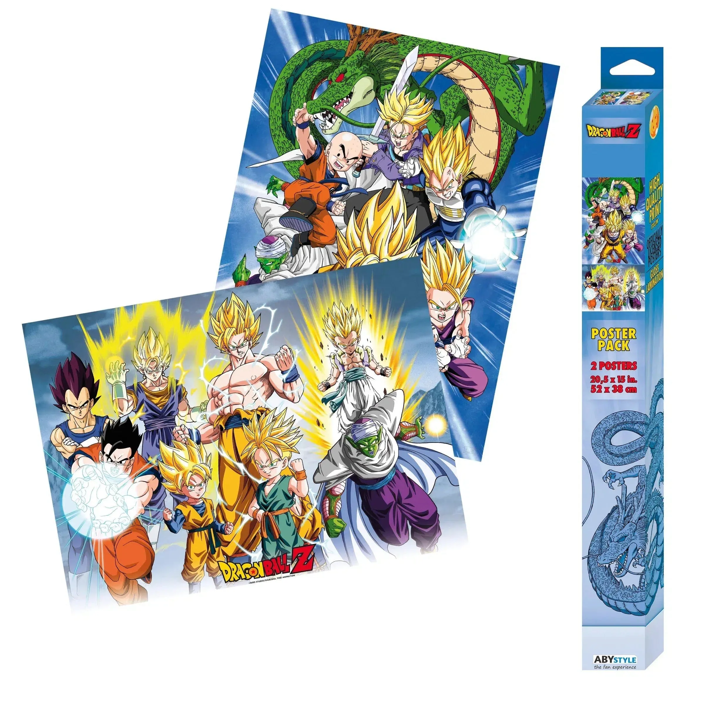 Dragon Ball Z - Fight for Survival Z-Fighters Boxed Poster Set (20.5"x15") - ABYstyle