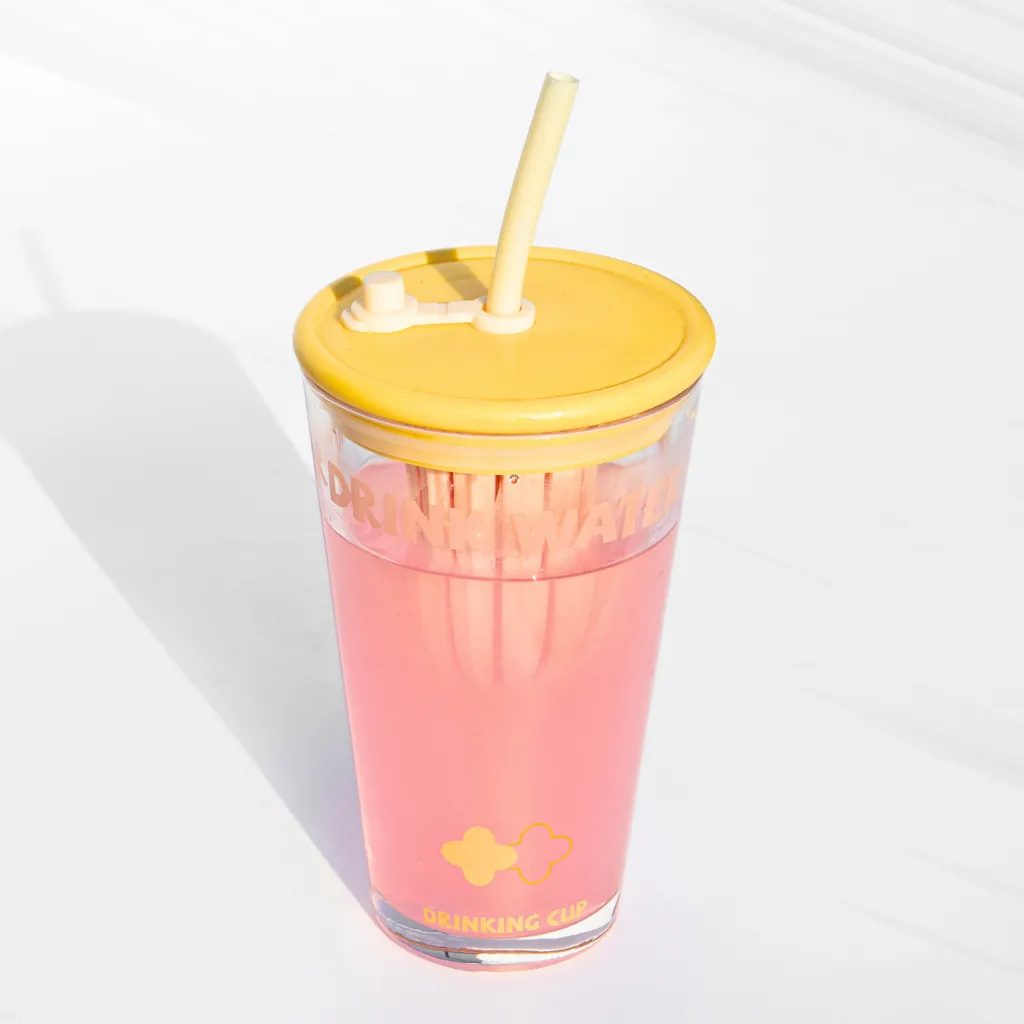 Drinking Cup with Infuser and Straw