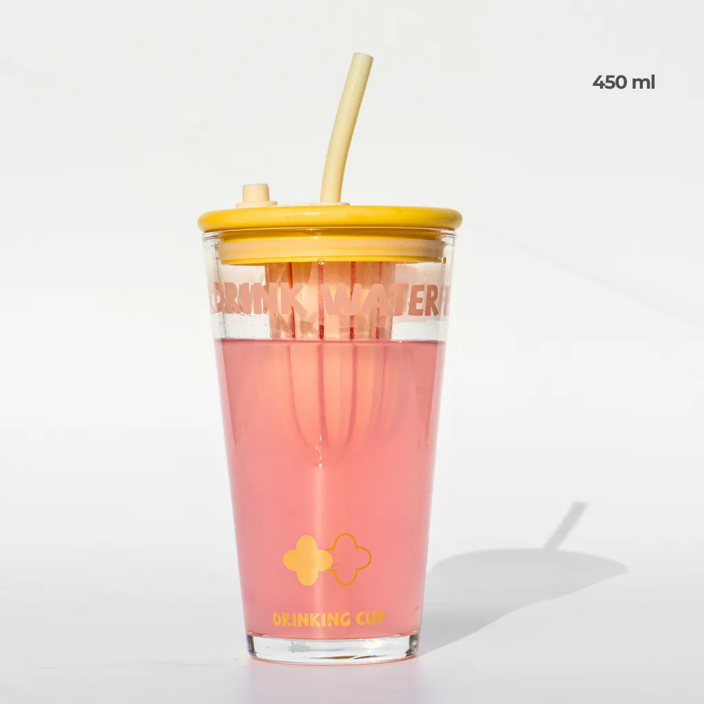 Drinking Cup with Infuser and Straw