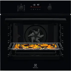 Electrolux 72L Built-In Multifunction Electric Single Oven - Black | EOM6P46K