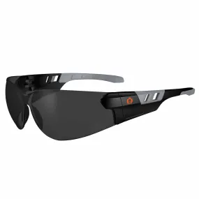 Ergodyne 59130 SAGA Smoke Lens Matte Black Frameless Safety Glasses