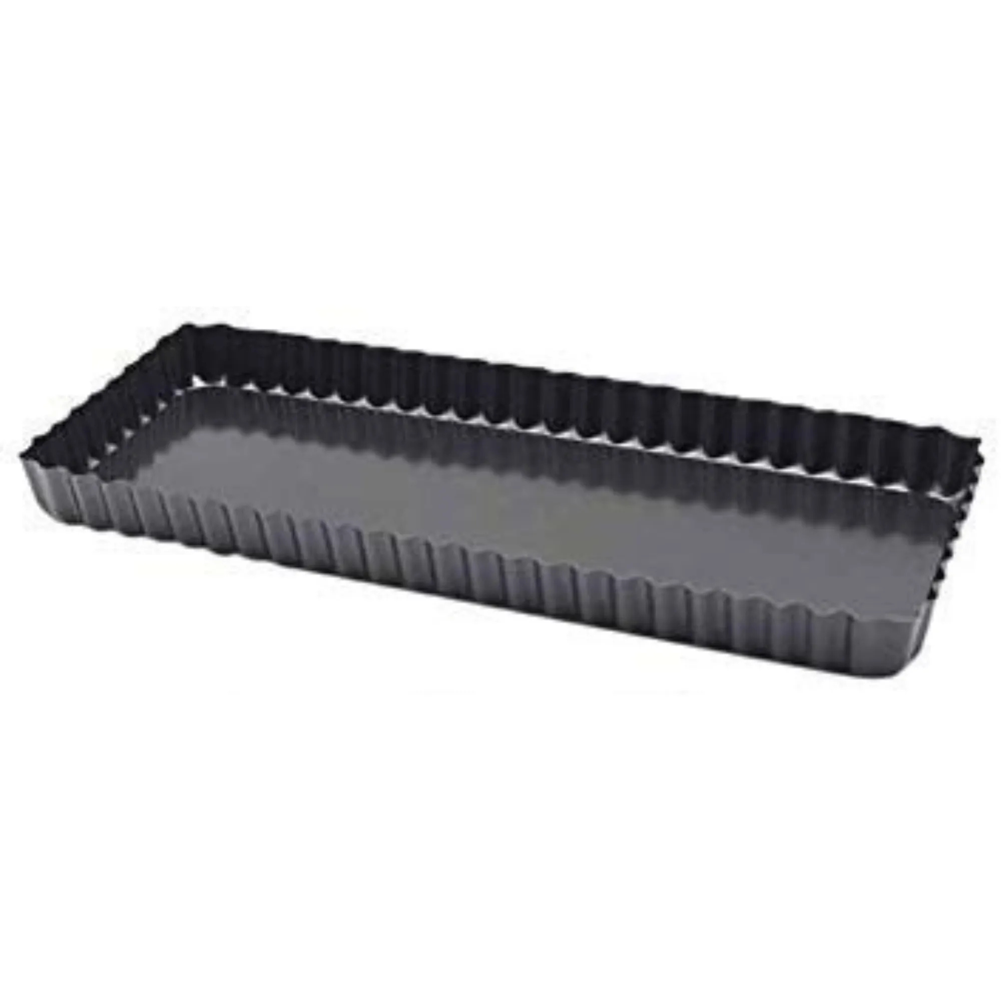 Esslly Non-Stick Rectangle Pie Tart Tray with Removable Bottom | 35 x 12 x 2.5 cm