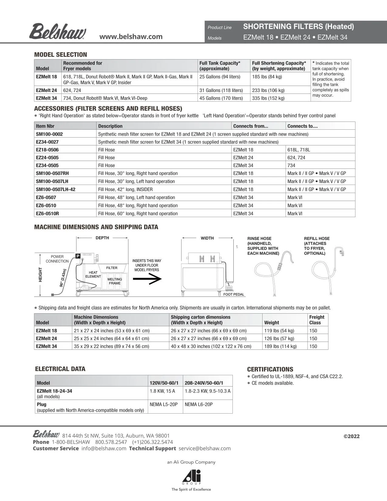 EZMelt 34 (includes rinse and fill hose)