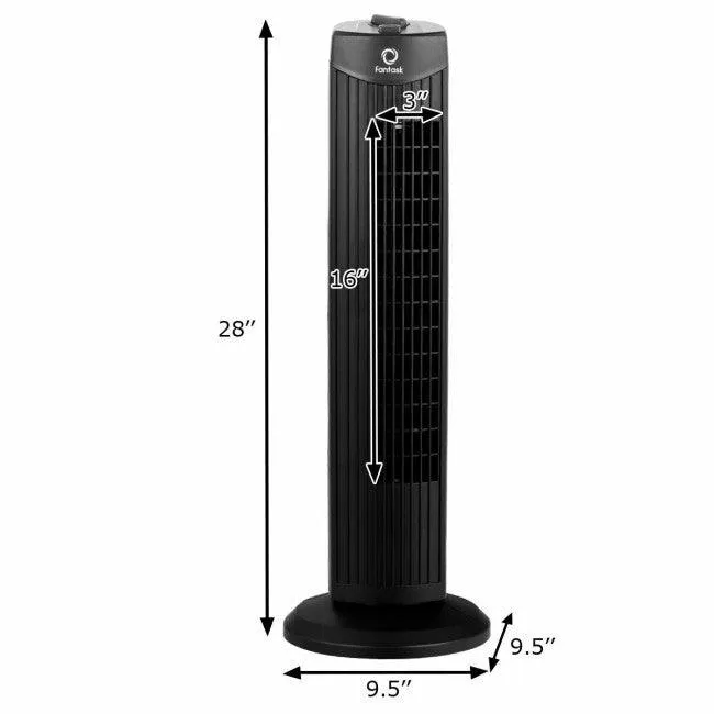 Fantask 35W 28 Inch Quiet Bladeless Oscillating Tower Fan 07495321