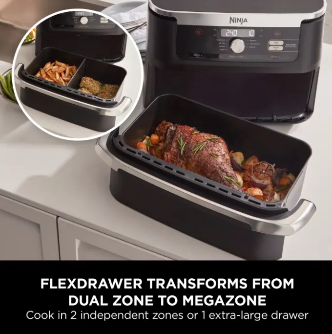 Foodi FlexDrawer Dual Air Fryer | 10.4L