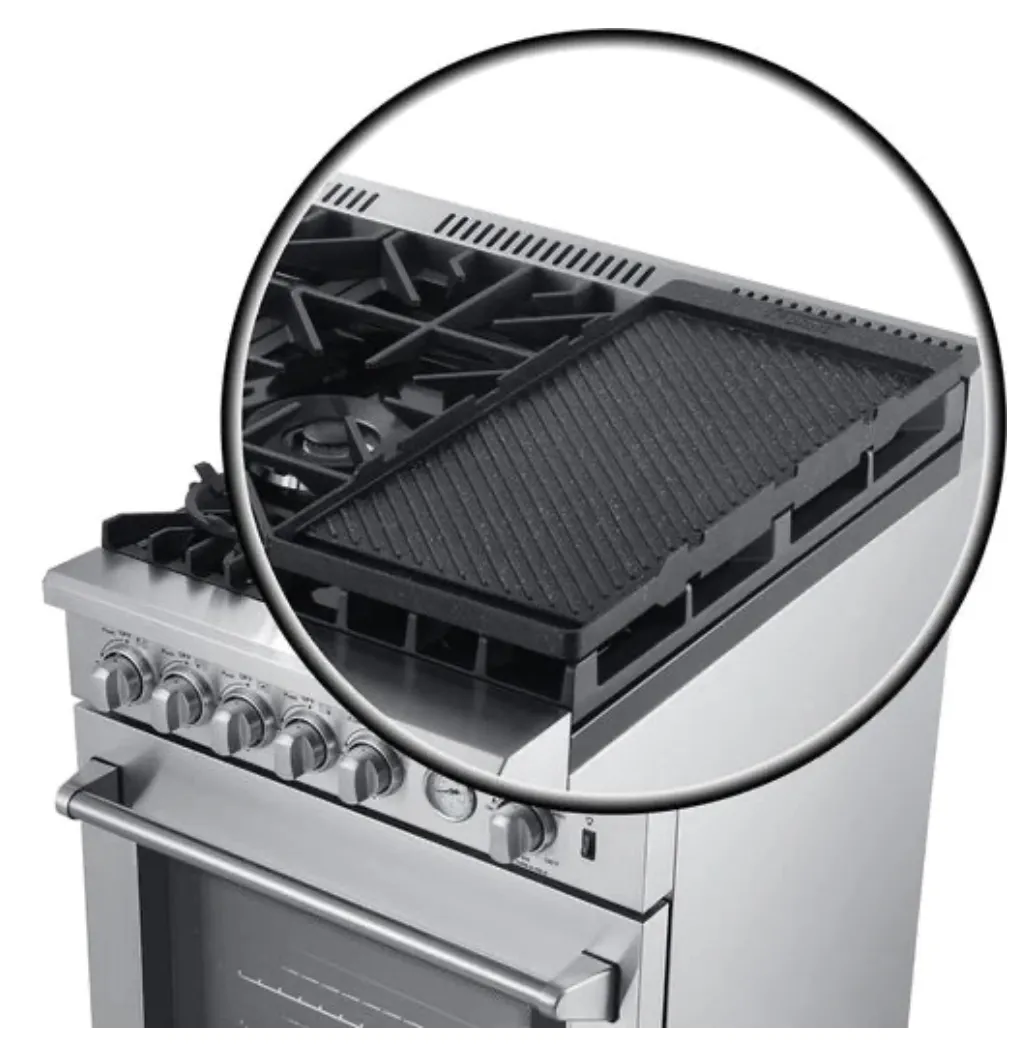 Forno 30 In. Breno Dual Fuel Range in Stainless Steel 5 Italian Burners, FFSGS6196-30