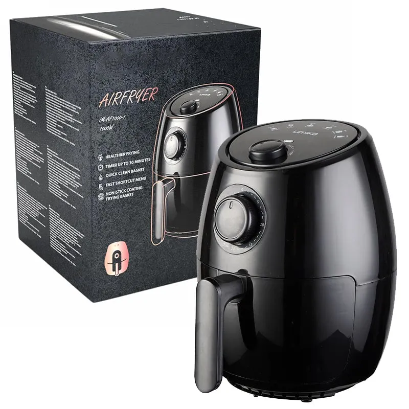 Freidora de aire sin aceite, AirFryer 2L de 1000W | BronKitchen©