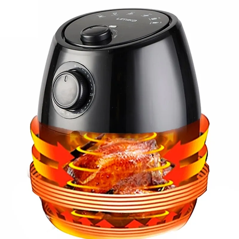 Freidora de aire sin aceite, AirFryer 2L de 1000W | BronKitchen©