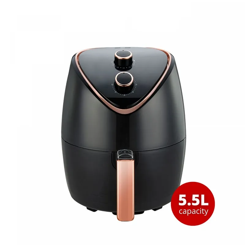 Freidora de aire sin aceite, AirFryer 5.5L de 1400 W con control manual | BronKitchen©