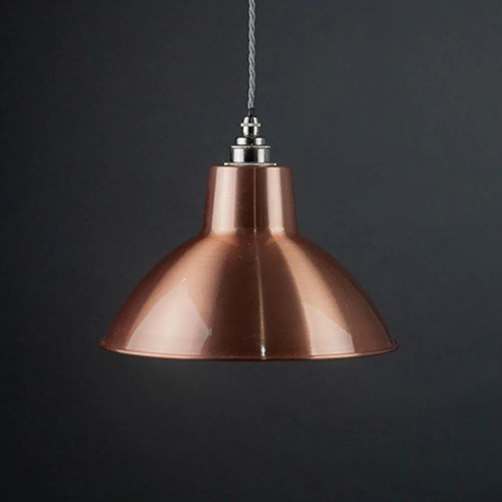 Fritz Fryer Moccas Industrial Pendant Light - Copper