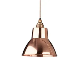 Fritz Fryer Moccas Industrial Pendant Light - Copper