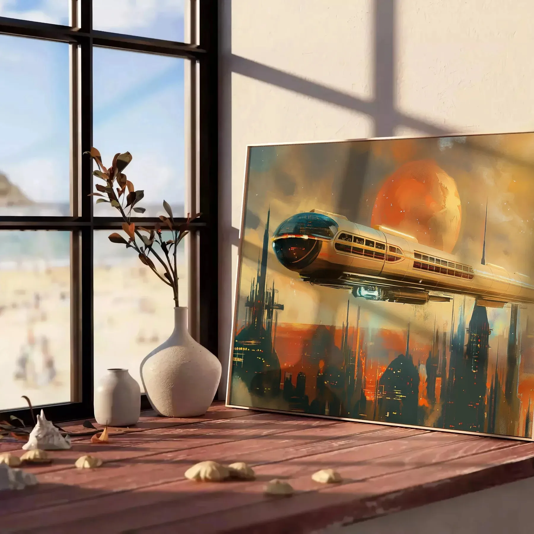 Futurism Of Travel Poster Painting Wall Print 1