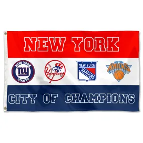 Fyon City of New York Champions Sports Fans Team Flag  banner