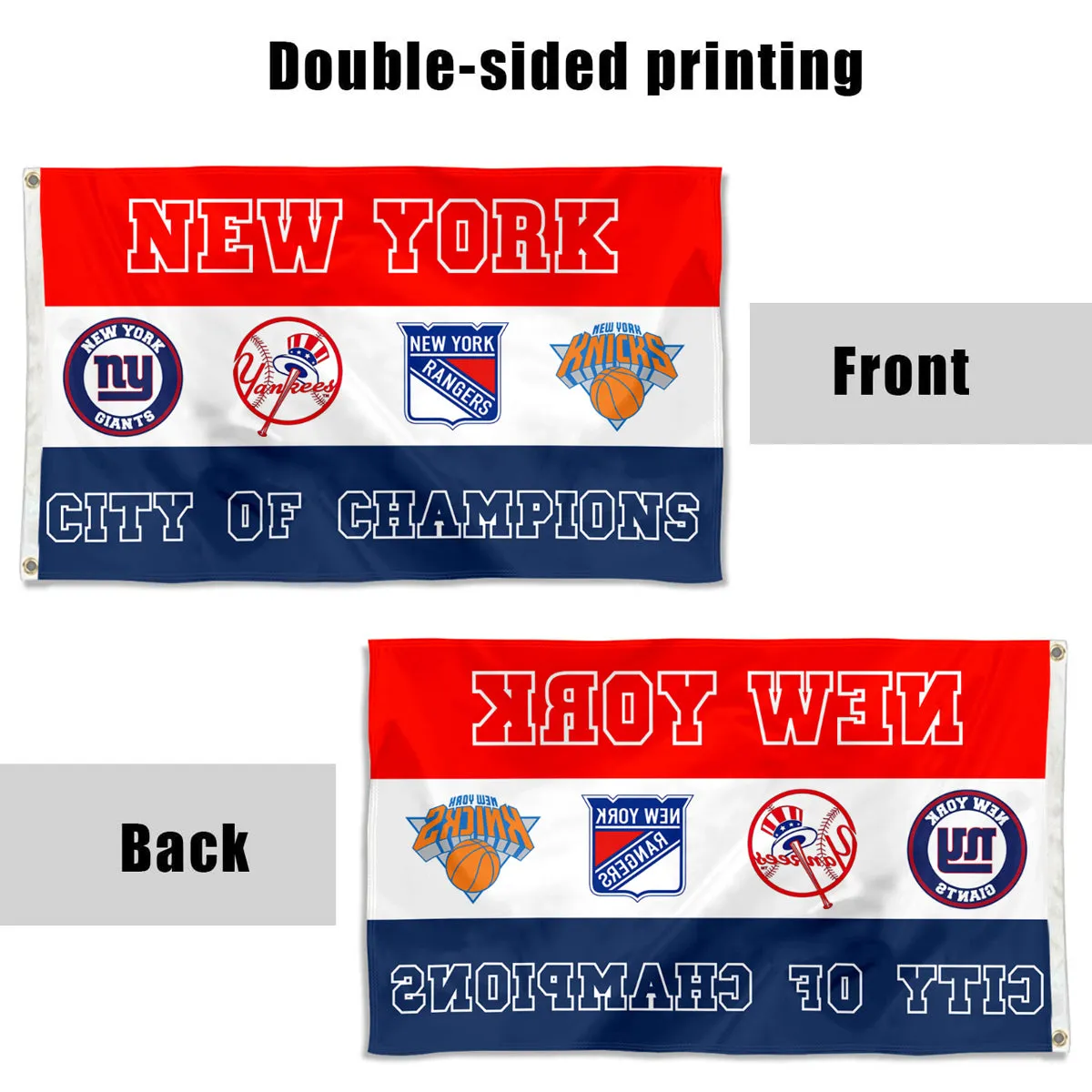 Fyon City of New York Champions Sports Fans Team Flag  banner