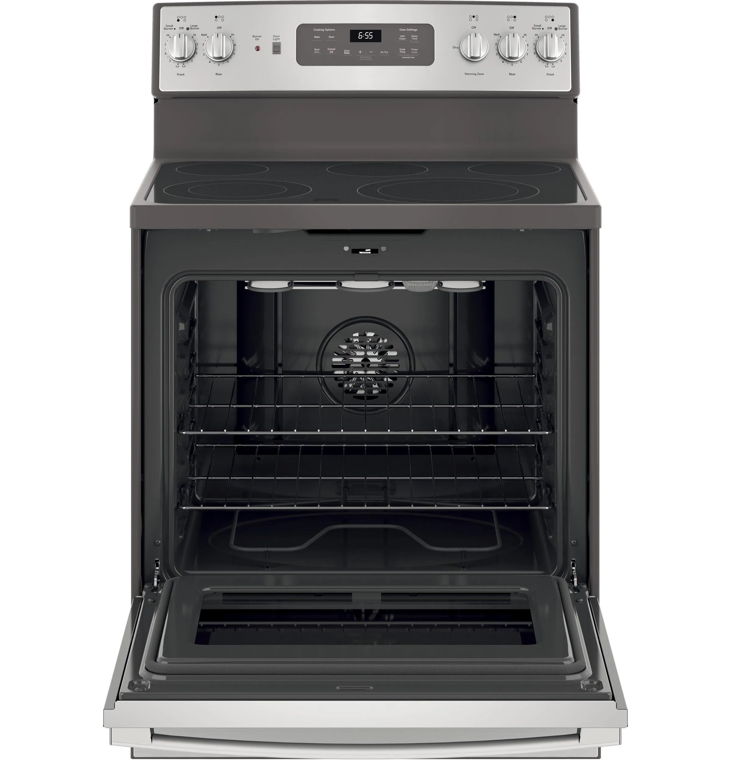 GE® 30" Free-Standing Electric Convection Fingerprint Resistant Range