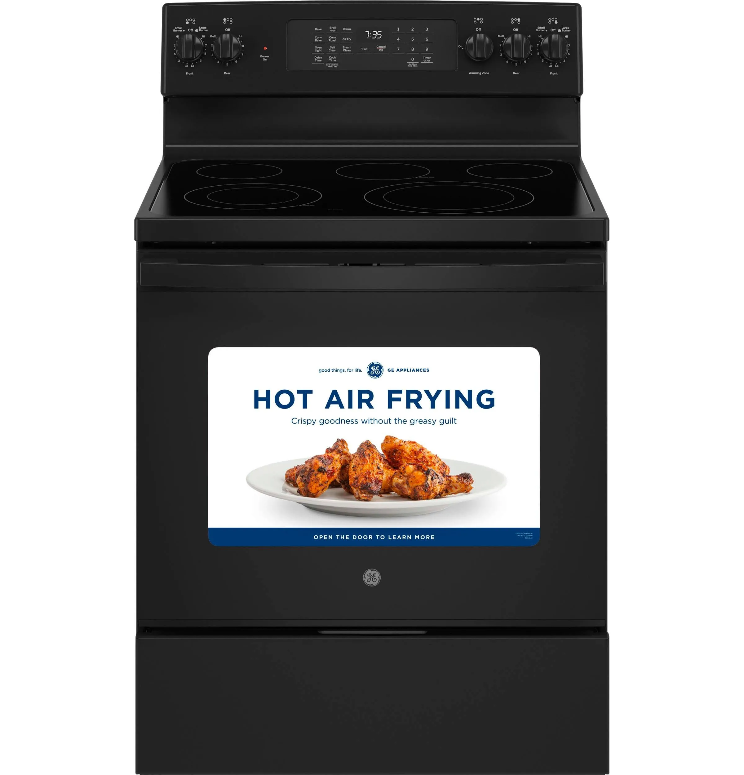 GE® 30" Free-Standing Electric Convection Range with No Preheat Air Fry