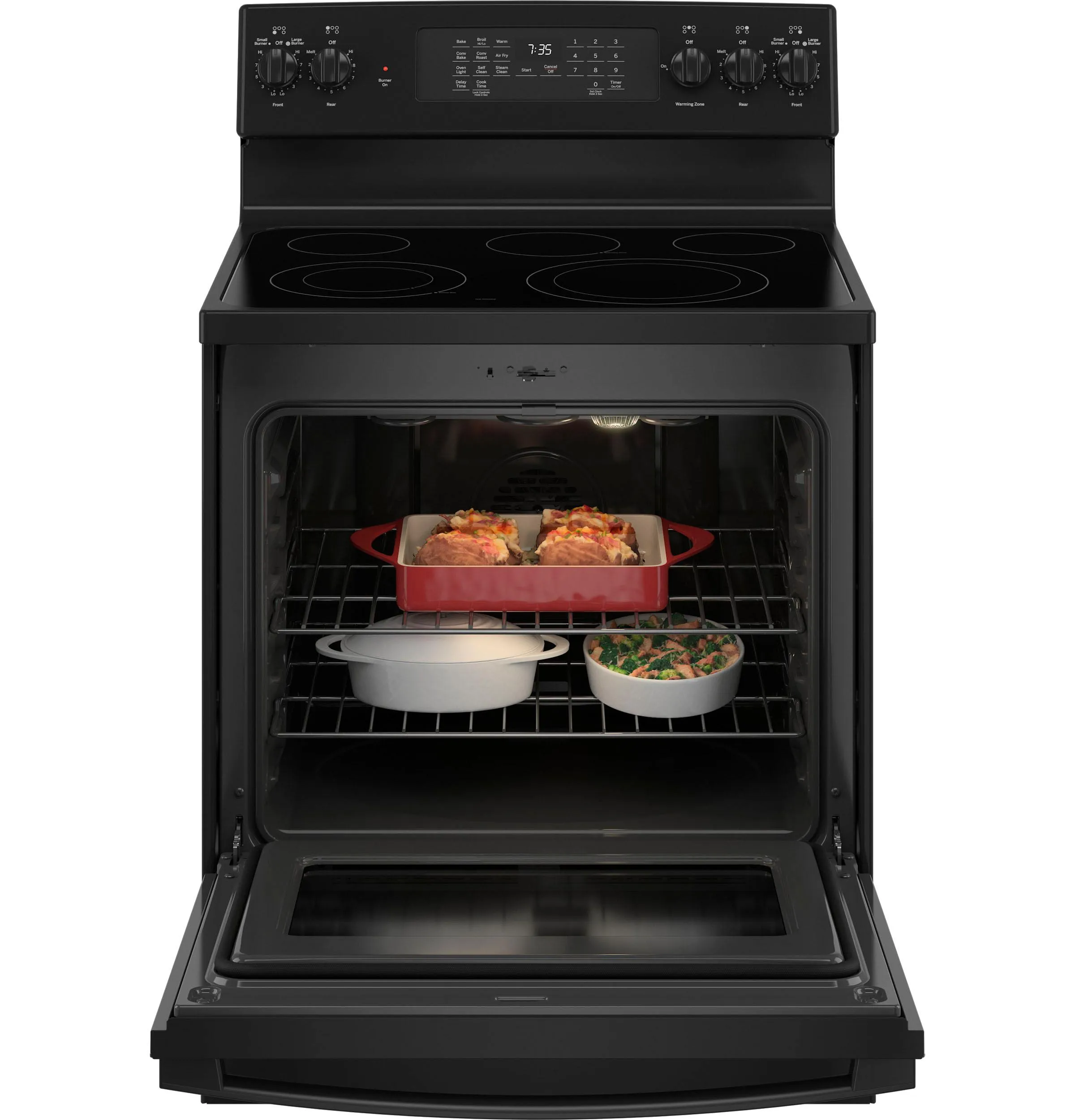 GE® 30" Free-Standing Electric Convection Range with No Preheat Air Fry