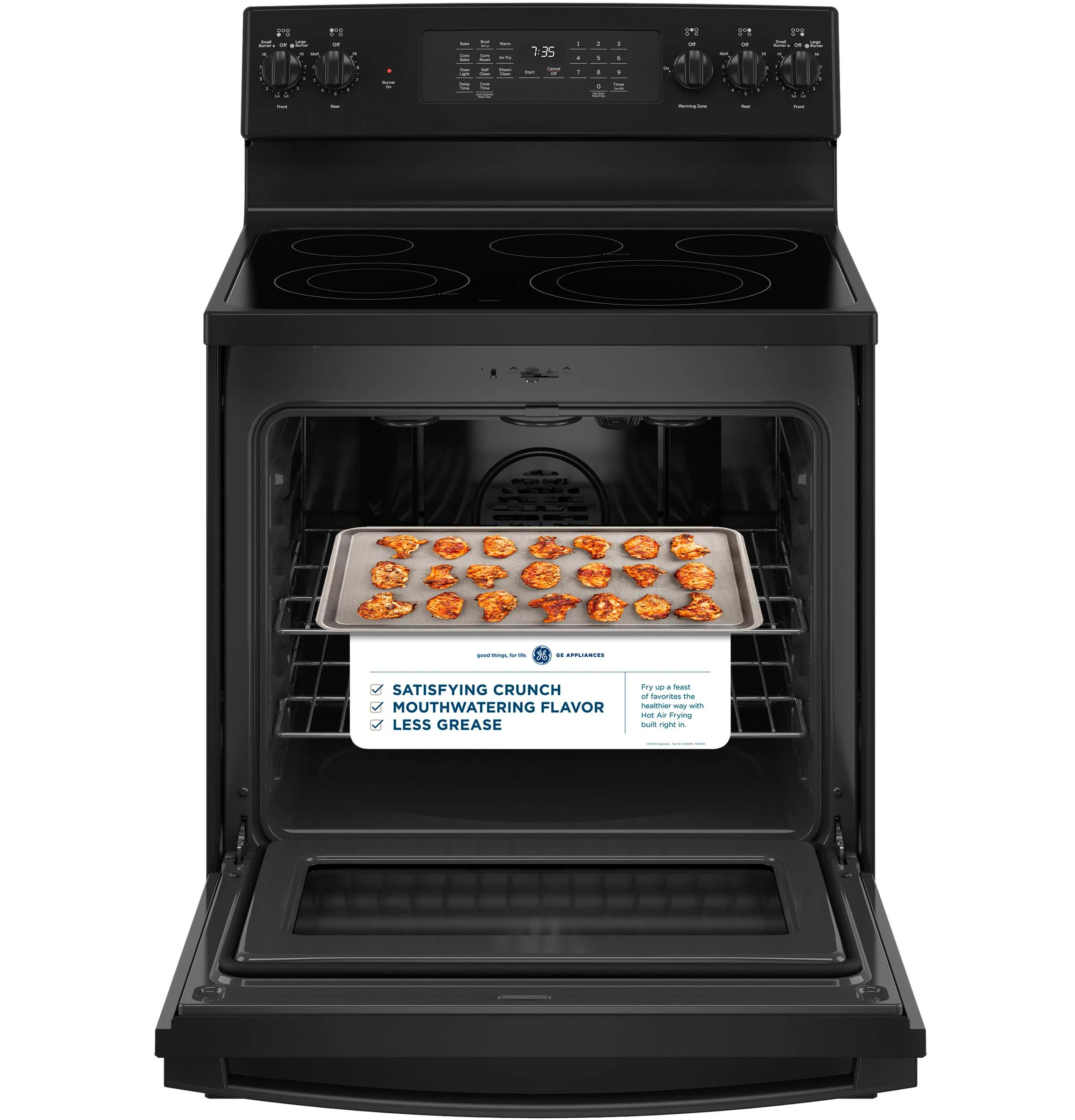 GE® 30" Free-Standing Electric Convection Range with No Preheat Air Fry