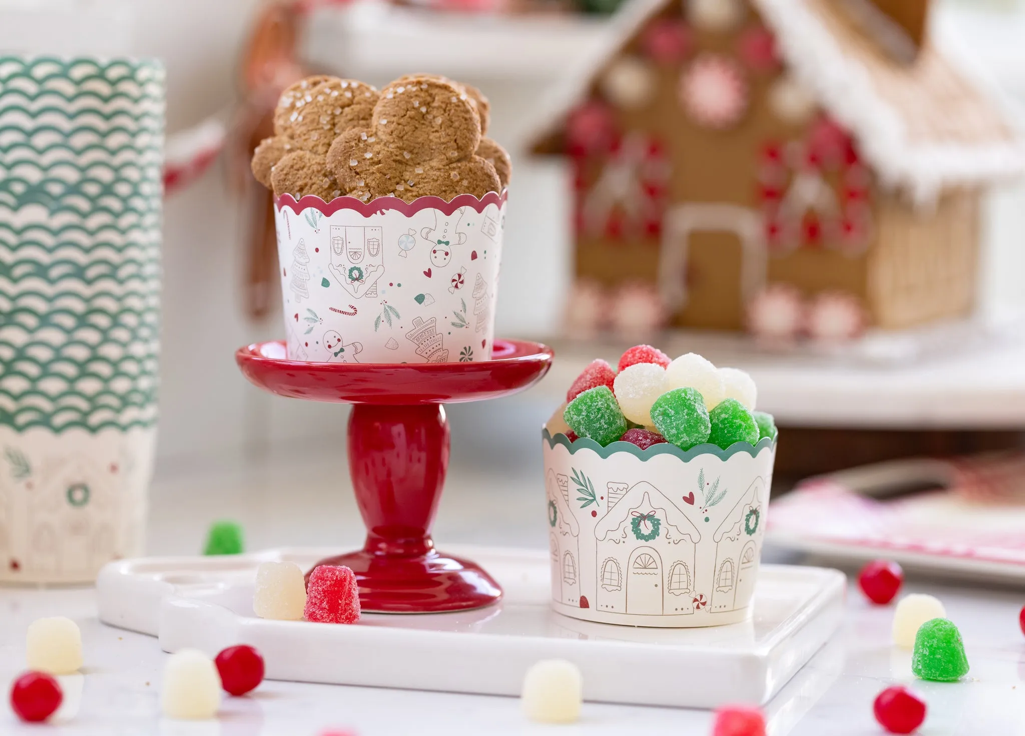 Gingerbread Lines Baking Cups (50 pcs)