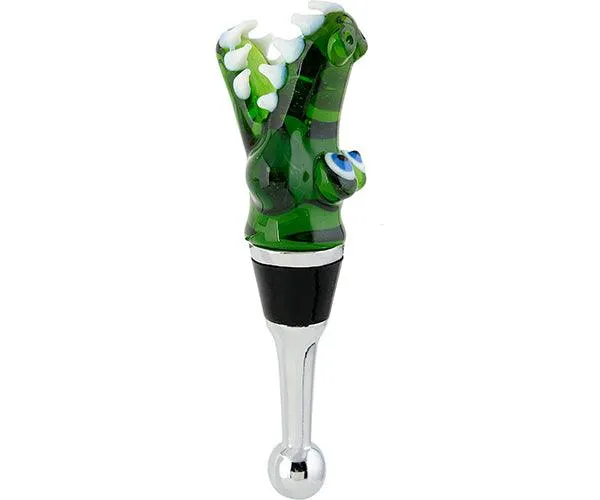 Glass Alligator Coastal Collection Bottle Stopper