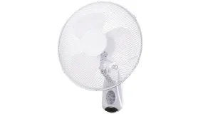 Goldair White Select 40cm Wall Fan with Remote /Tilts and oscillates