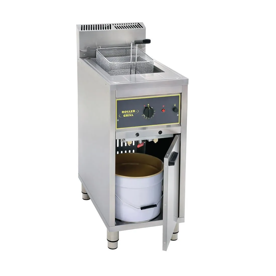 GP314-P Roller Grill Single Tank Single Basket Free Standing LPG Fryer RFG16