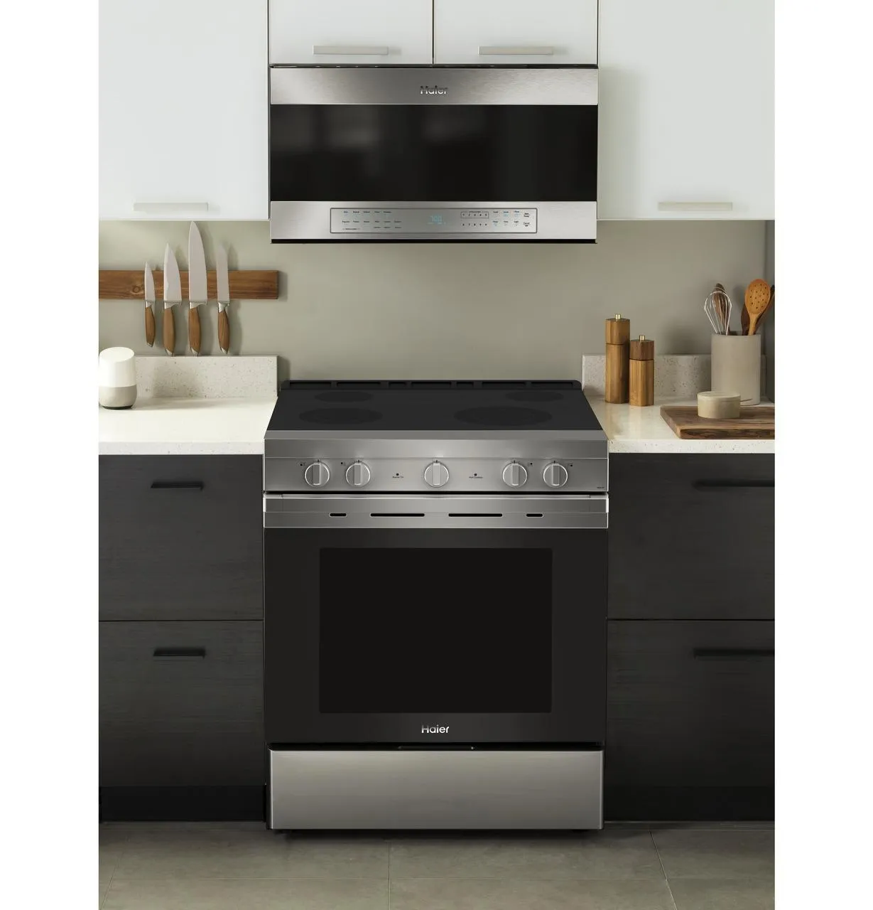 Haier 30" Smart Slide-In Electric Range with Convection